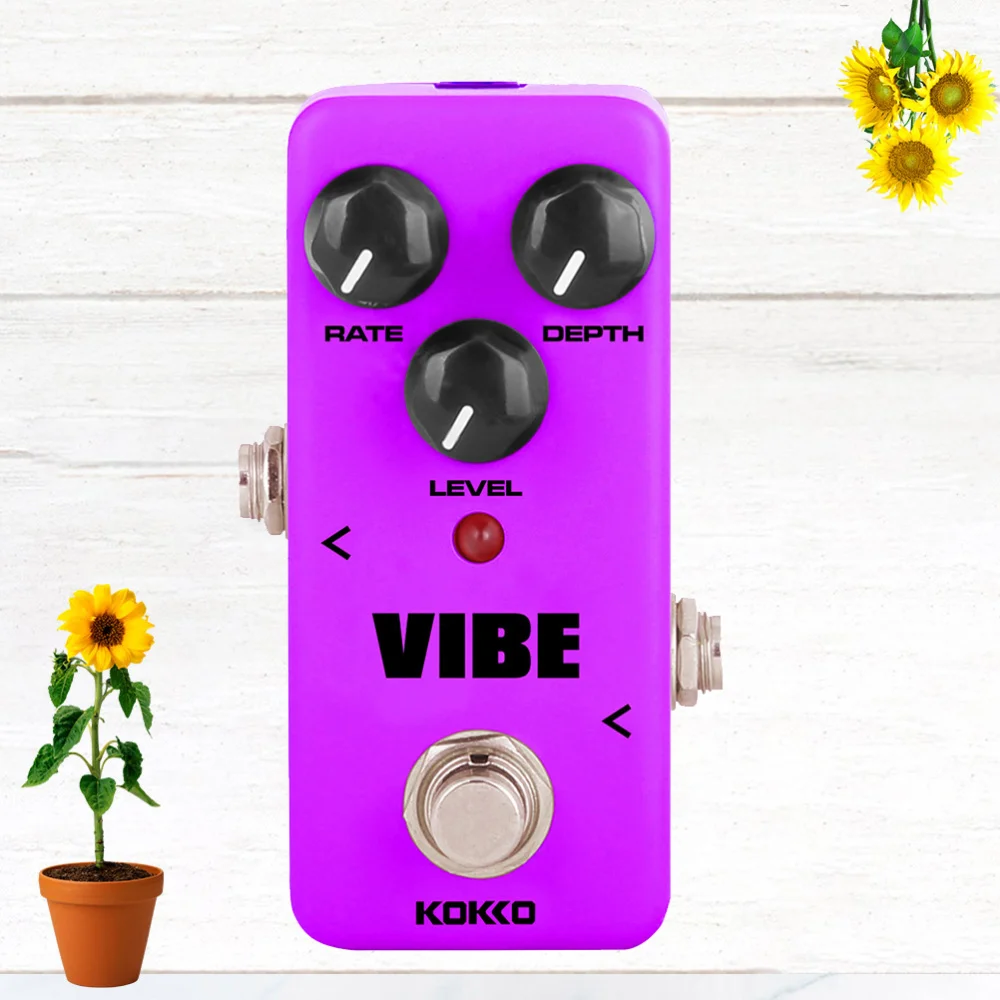 

Electric Guitar Effect Pedal Vibe Mini Analog Rotary Speaker Guitarra Effect Device True Bypass Guitar Accessories (Purple)