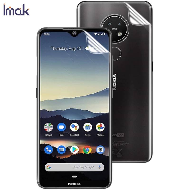 2 шт. прозрачная Гидрогелевая тонкая пленка Imak Для Nokia 7 2/6 Мягкая изогнутая