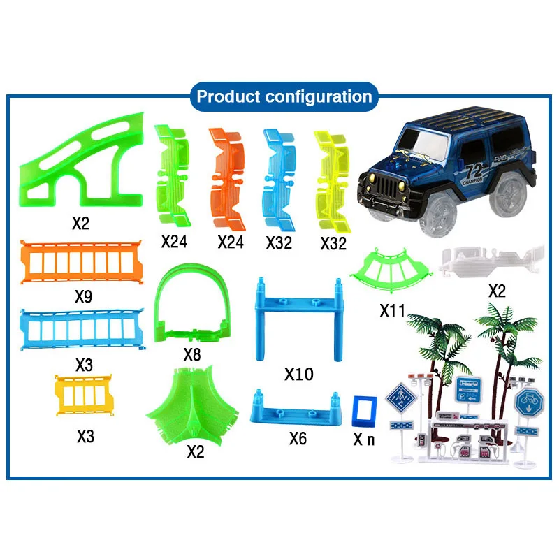 Подключение 2 типа железной дороги волшебный гоночный трек игровой Набор Diy изгиб