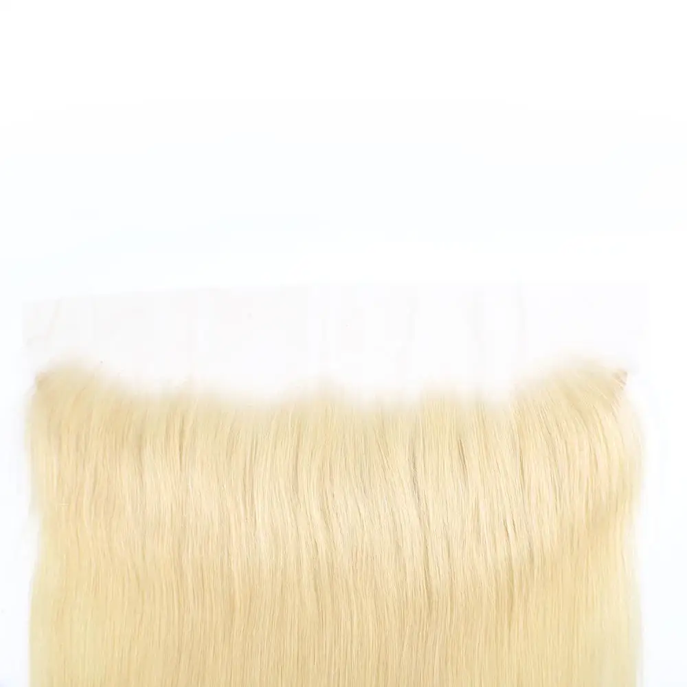 Acehair пряди с закрытием 613 медовый блонд малазийские прямые 10-30 дюймов Remy человеческие волосы плетение Кружева Фронтальная Закрытие с 3 бу