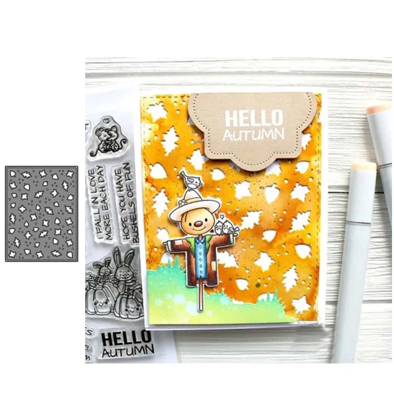 Металлические штампы для вырезания ПАДАЮЩИХ ЛИСТЬЕВ панели штамповка украшение