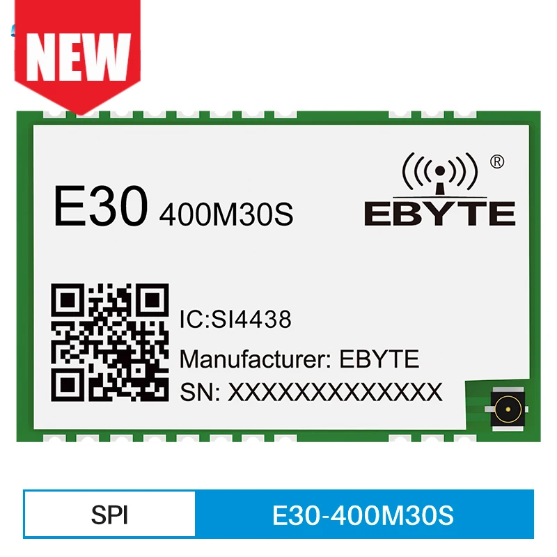 

E30-400M30S(4438) SI4438 433MHz 470MHz DIY Radio Frequency Module Wireless Transceiver 1W SMD 30dBm 5600m IPX Antenna IoT