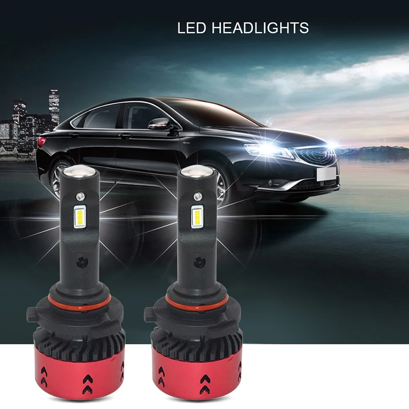 2 шт. Автомобильные светодиодные лампы H7 H11 H8 H1 9004 9005 H3 70 Вт/комплект - купить по