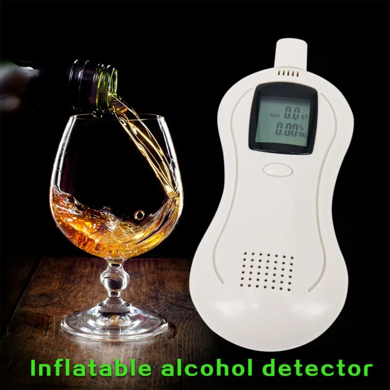 

Precision Portable Alcohol Tester LED Screen Breath Breathalyzer