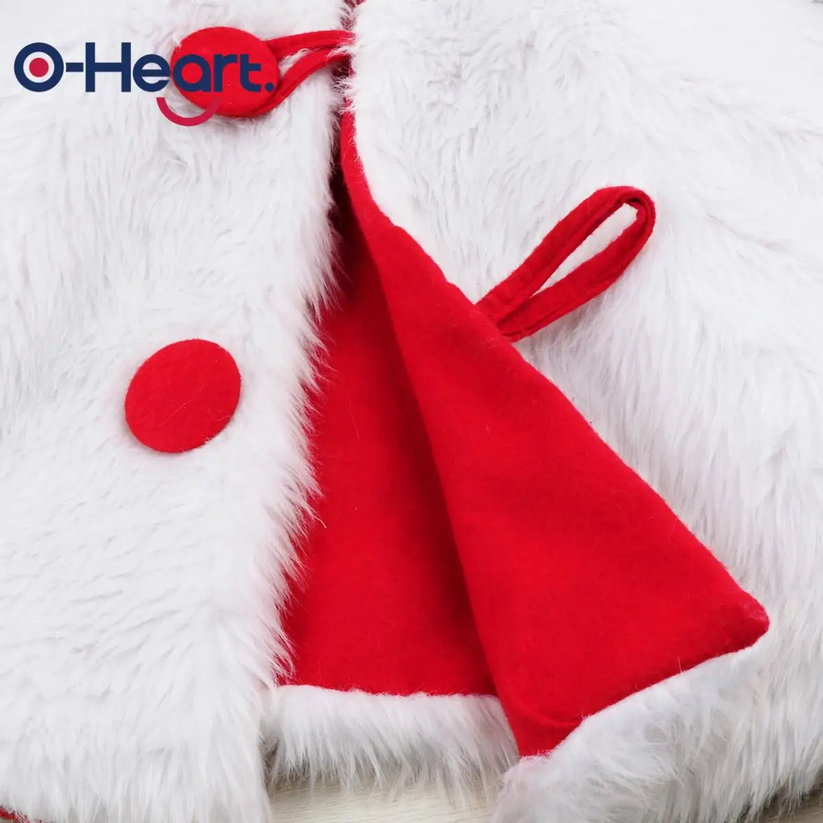 OHEART 122 см Роскошный белый плюш Рождественская елка юбка искусственный мех коврик