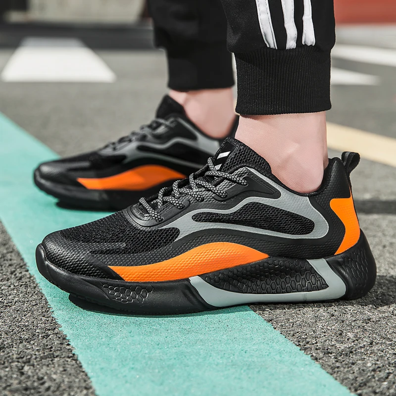 Мужские Нескользящие кроссовки для бега легкие дышащие износостойкие спорта и