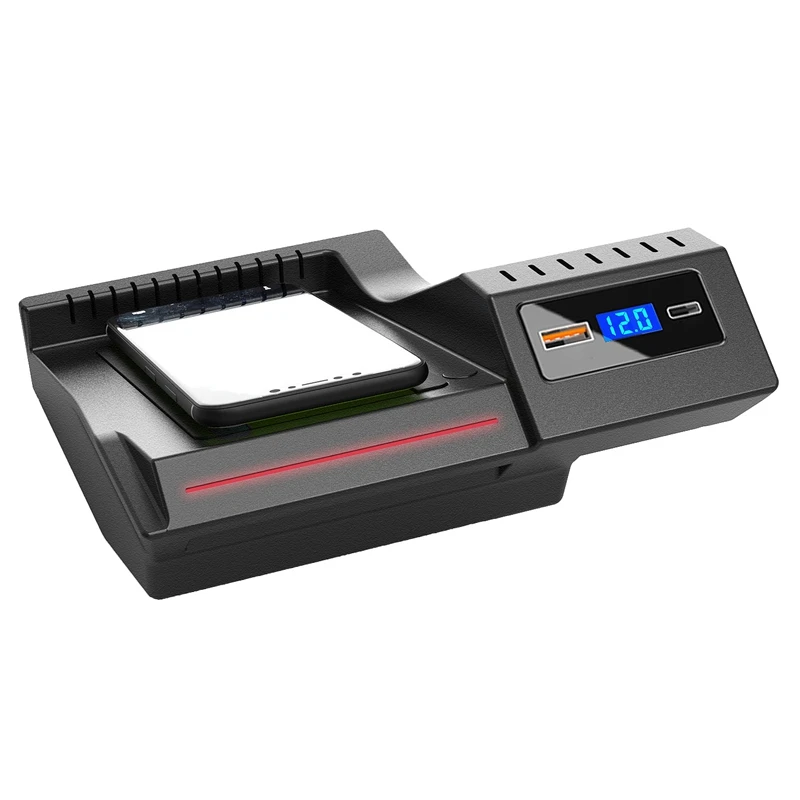 

Car 15W Wireless Charger Phone Panel for Mercedes Benz GLC 2015-2020 QC3.0 USB PD Fast Wireless Charging Pad Holder