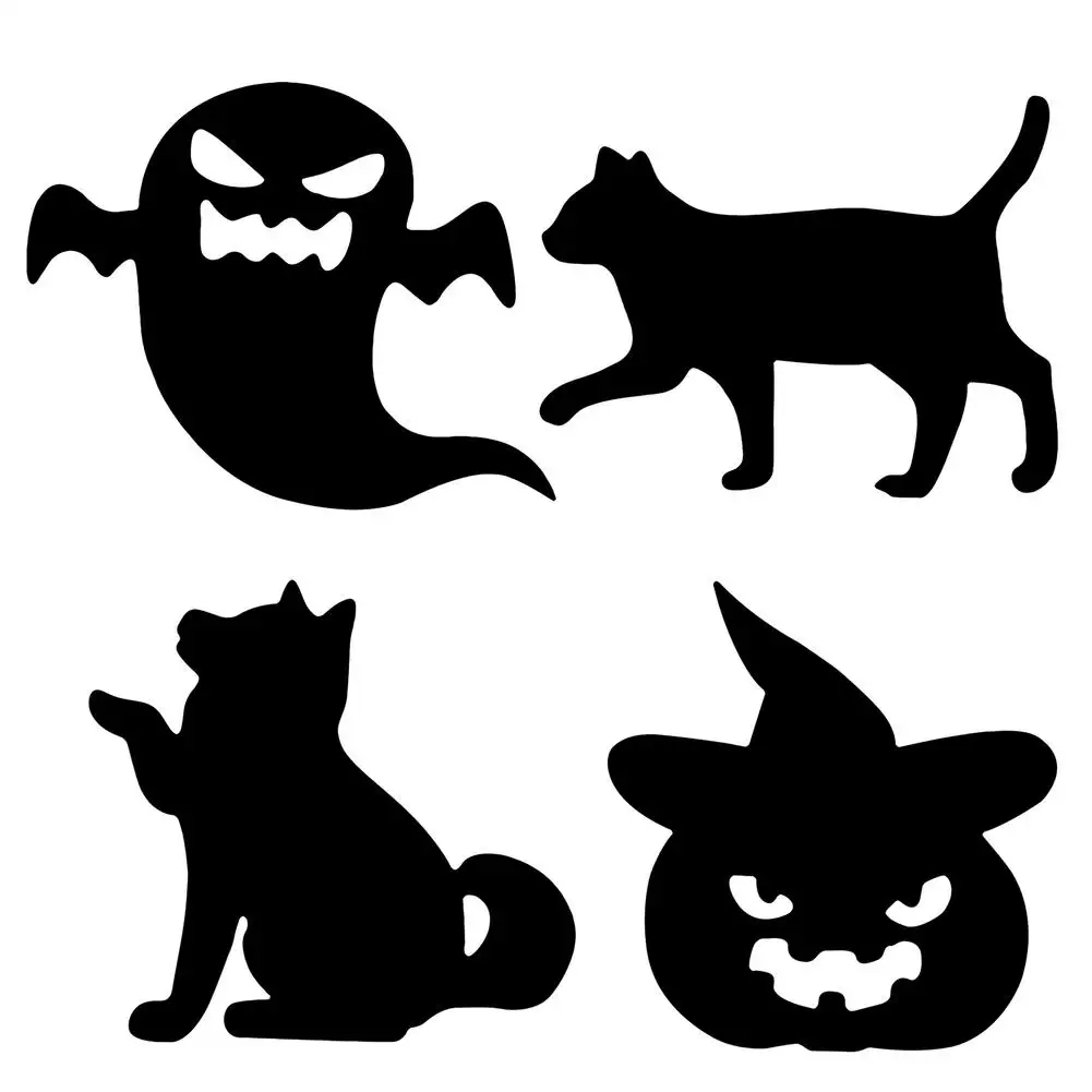 

1PCS Halloween Wall Stickers Christmas Atmosphere Stickers Home Decoration Mirror Luminous Ceiling Room Decor For Kids