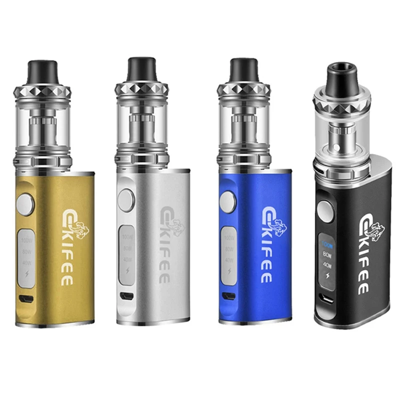 40 80 100 Вт Vape комплект 2000 мАч со встроенными батарейками коробка мод с 3,0 мл бак электронная сигарета комплект вейп