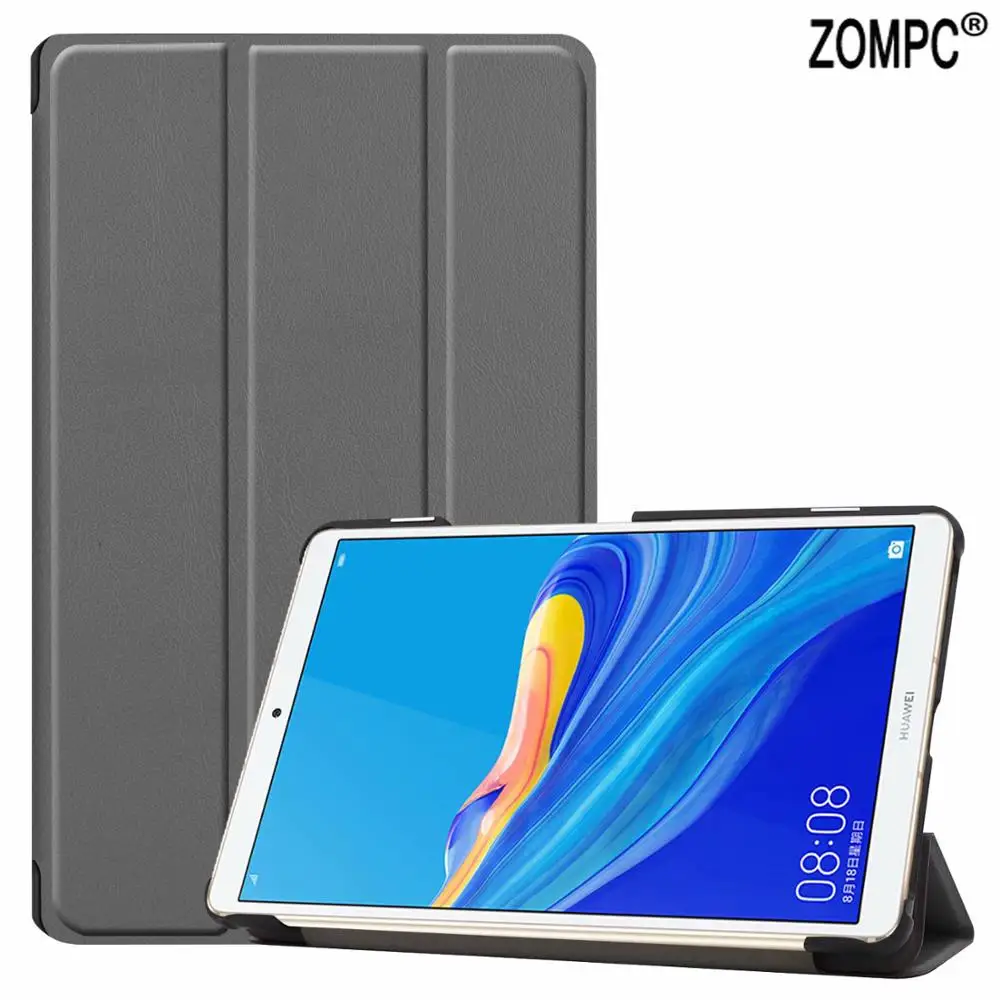 

Ultra Slim Luxury Folio Stand Leather Case Lightweight Wake / Sleep Smart Cover for Huawei MediaPad M6 8.4 VRD-W09 VRD-AL09 8.4"