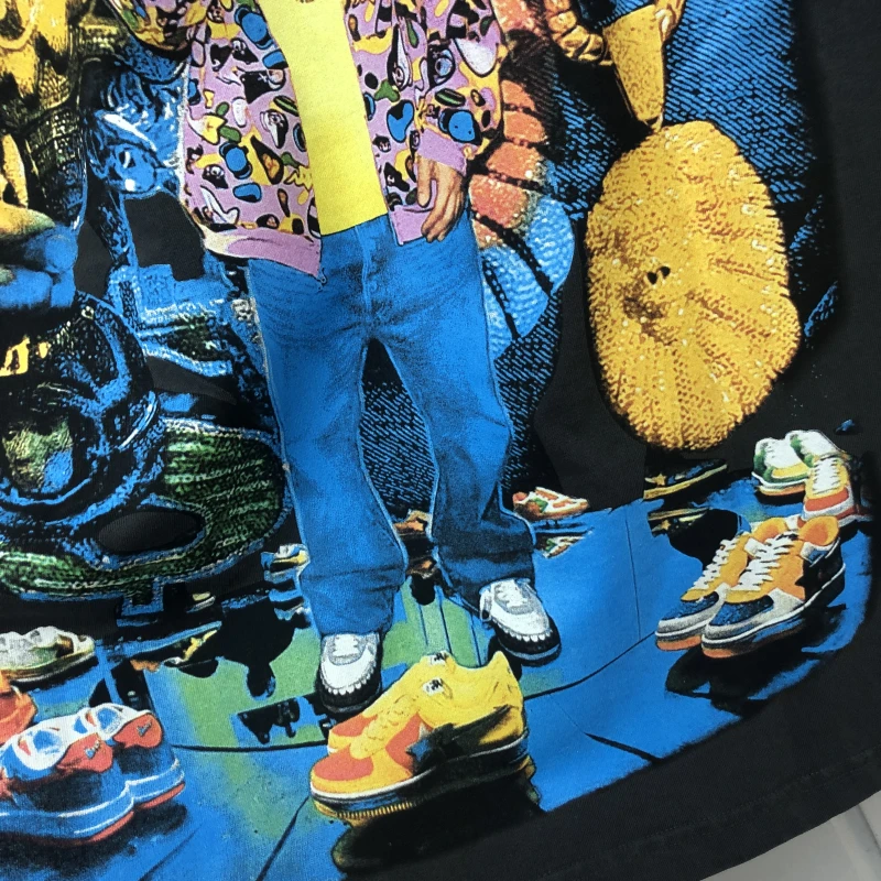 

Heavy Fabric Digital printing T-shirt Men Women Vintage Best Quality Tops Tee Short Sleeve