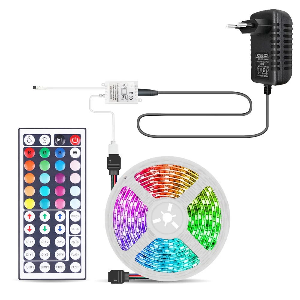 Настенный Лестницы RGB Светодиодные ленты лампы Декор Светильник комплекты для