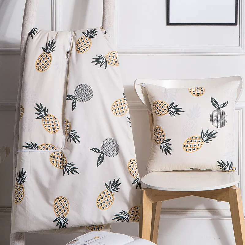 LeRadoreSpandex Подушка одеяла Фламинго Pinapple узор утяжеленное одеяло 2 в 1 для