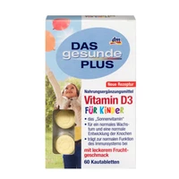 free shipping das gesunde plus vitamin d3 60 kautabletten