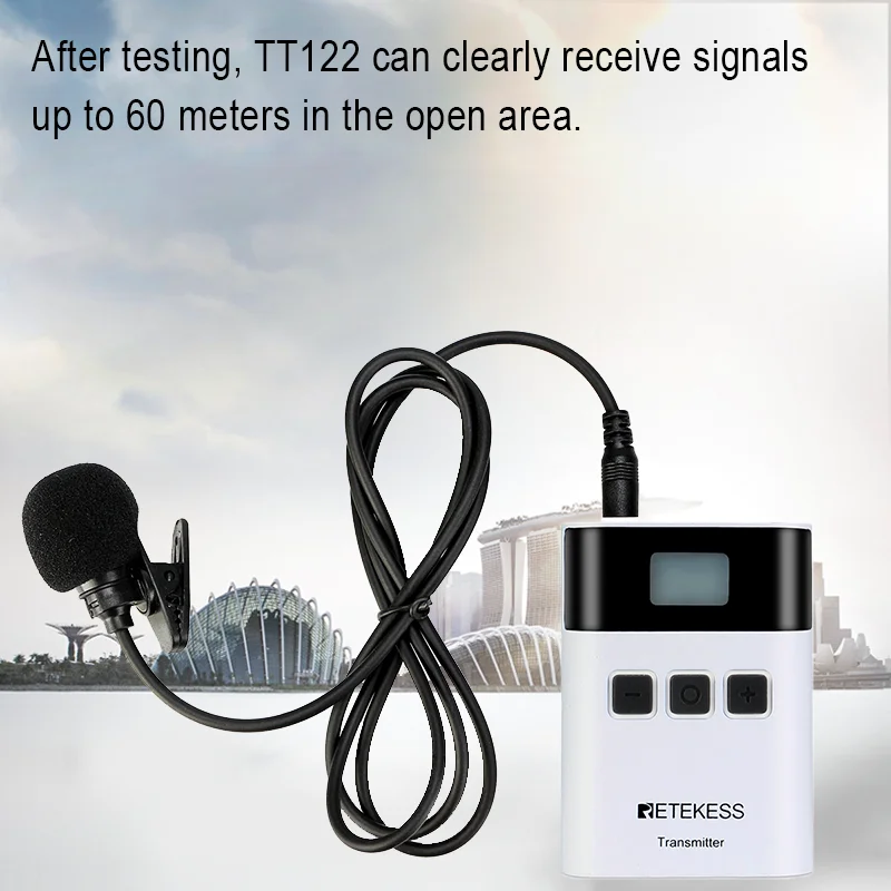 Беспроводная система туристического гида RETEKESS TT122 1 передатчик + 5 приемников для