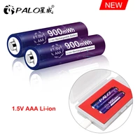 palo original rechargeable 1 5v aa li ion battery 2800mwh1 5v rechargeable aaa battery lithium batteries 900mwh with charger