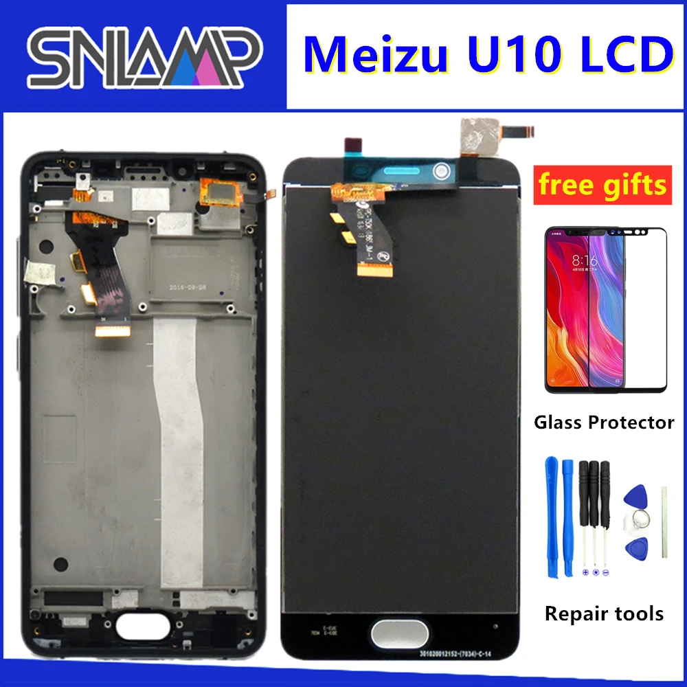 1280*720 100% протестированный 5 0 &quotЖК дисплей для Meizu U10 сенсорный экран дигитайзер в