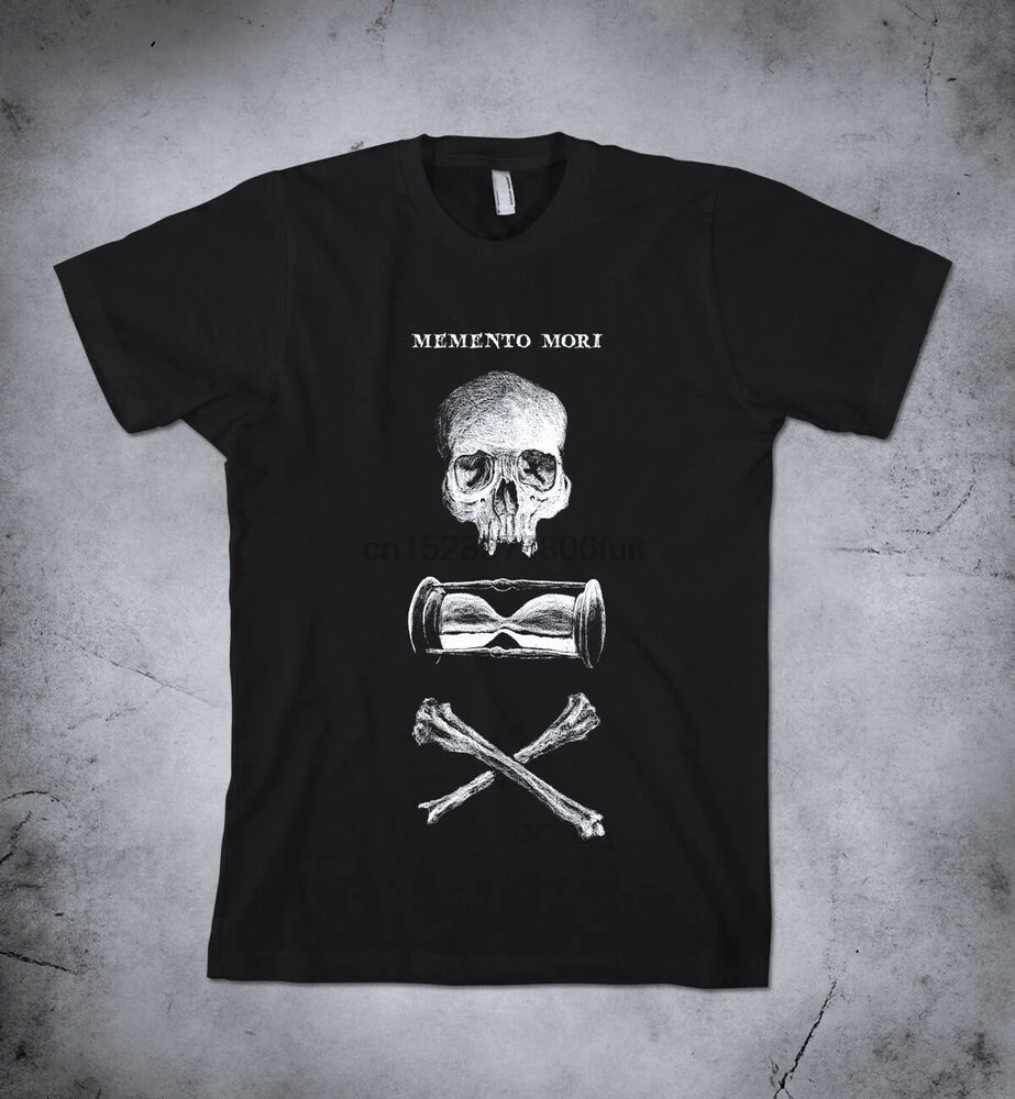 MEMENTO MORI футболка с символикой жизни и смерти оккультная одежда рубашка черепом| |