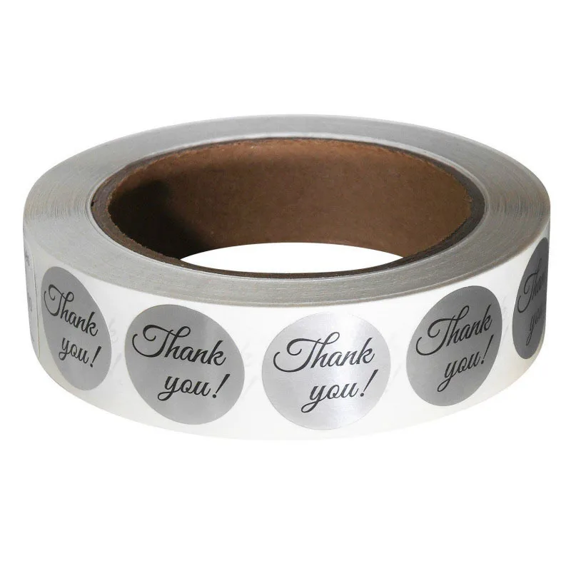 500 шт/рулон крафт-бумаги благодарим вас наклейки ценник ярлык для семьи друзей и