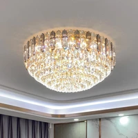 lustre modern led crystal ceiling chandelier lights for living room home decoration bedroom remote control lamp