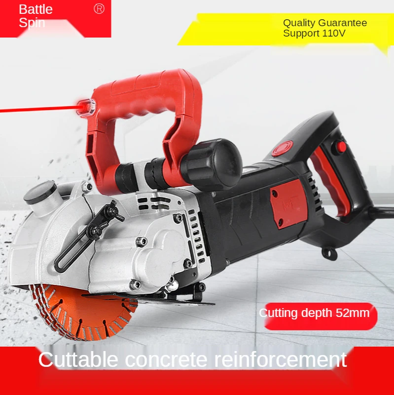 

4800W Grooving Machine Circular Saw Slotting Machine Slotting Concrete Wall Cutting Machine 110V/220V