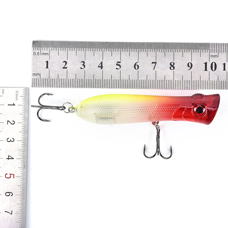 

One Piece 3D Eyes Fishing Lures Hard Baits Artificial Popper Crankbait Wobblers Bait 6.5-9cm