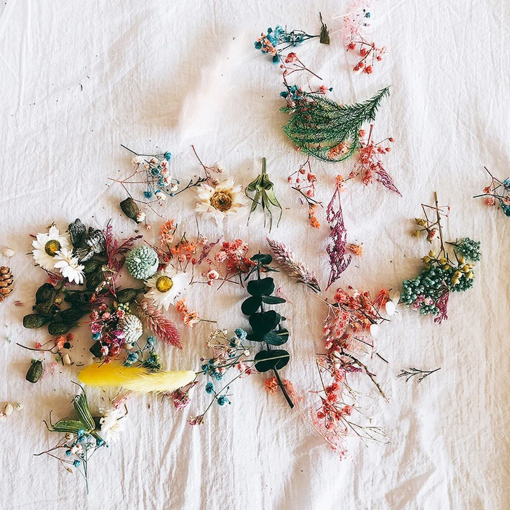 1 коробка цветок сухая Свеча для ароматерапии подвеска из эпоксидной смолы