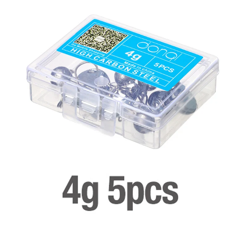 4g 5pcs DONQL 5/10 шт. Lead Jig Head бронзовых морских рыболовных крючков металлическая блесна, приманка, блестки привести Вес 2g 4g рыболовный крючок для мягкие приманки рыболовные снасти - Цвет: 4g 5pcs