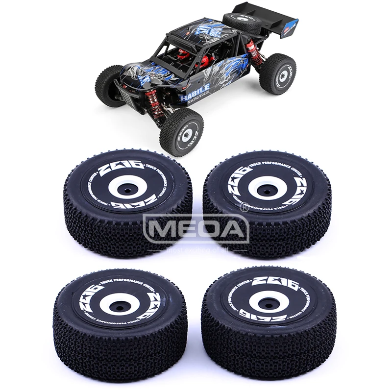 

WLtoys RC Car Spare Parts 4WD 124018-1841 124018-1842 Front/Rear Tire Assembly Set 1/12 Plastic Original Accessories