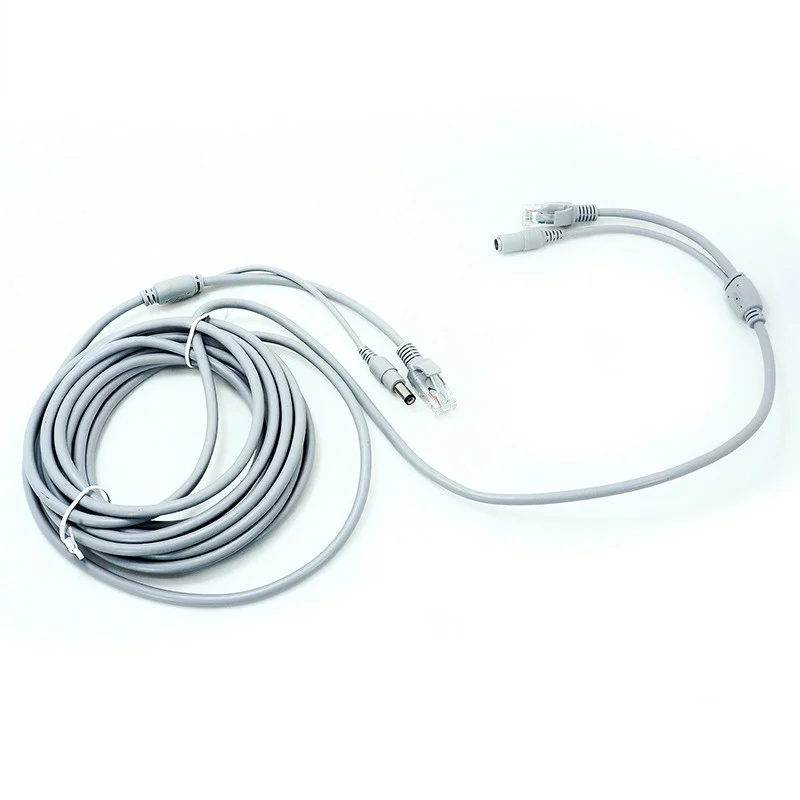NC-5m/10m/15m/20m/30m/40m сетевой кабель для IP-Камеры Два в одном RJ45 + питания постоянного