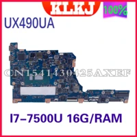 kefu ux490ua motherboard is suitable for asus zenbook ux490u ux490uaca ux490uaruak nnotebook motherboard cpu i7 7500u 16gb