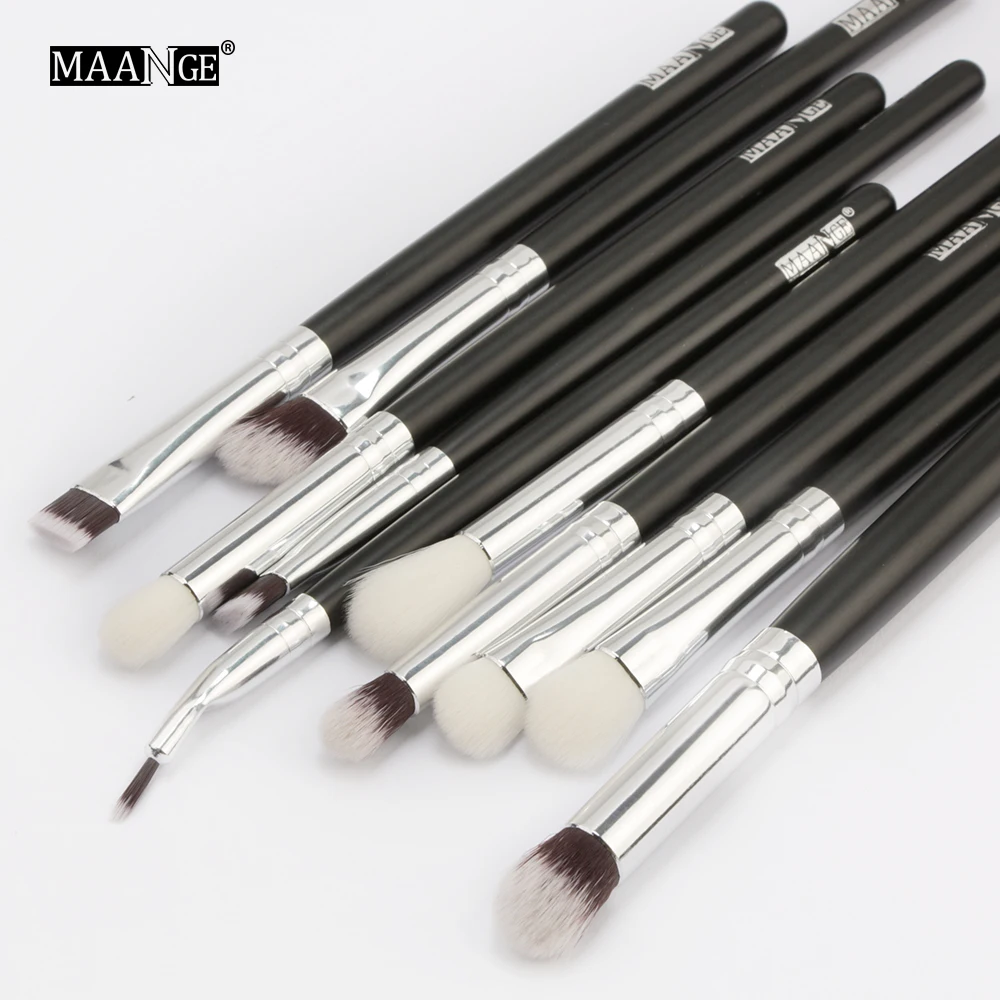 MAANGE 3/6/10 шт профессиональный макияж глаз кисти набор деревянной ручкой тени для