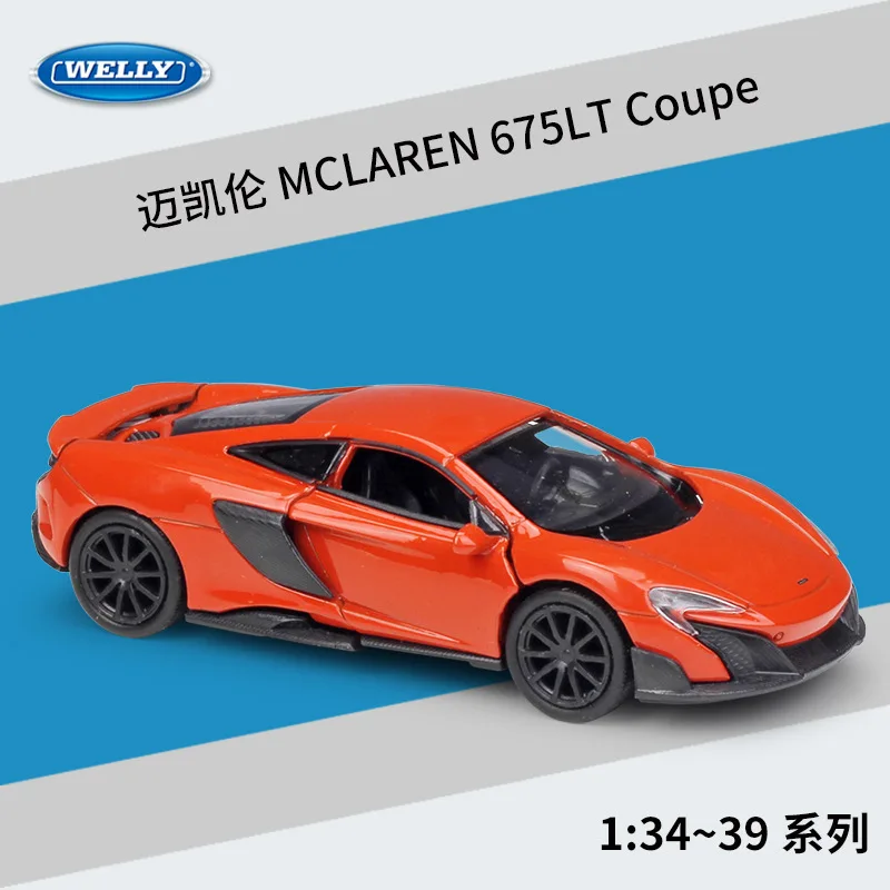 WELLY 1:36 mlaren 675LT купе из сплава игрушки модель автомобиля|Наземный транспорт| |