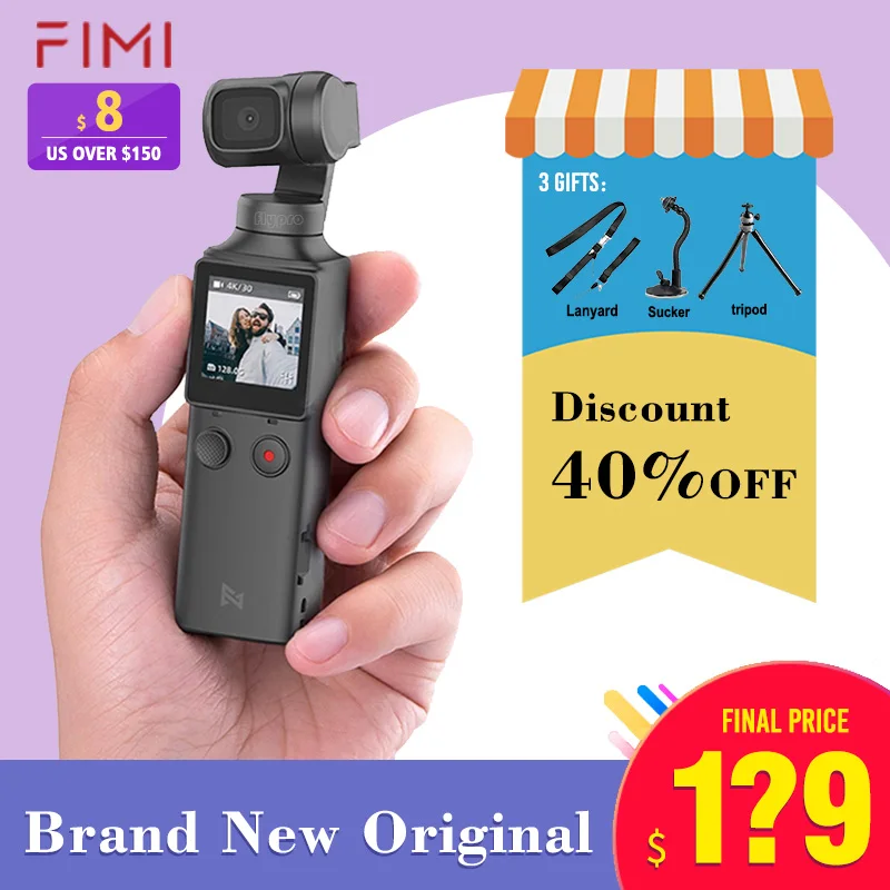 Gimbal 3 осевая камера FIMI 4K HD Ручной Стабилизатор для камеры со стабилизатором