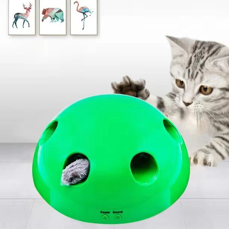 

Cat Tease Squeak Toy Fake Mouse Non-Slip Kitten Scratching Teaser Pet Supplies B88