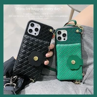 fashion crossbody fluorescent color necklace phone case with lanyard strap rope for iphone 13 12 11 pro xs max x xr 6s 7 8 plus