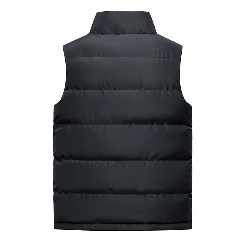 Мужские Пуховые жилеты зимние куртки мужские Модные безрукавки одноцветные на