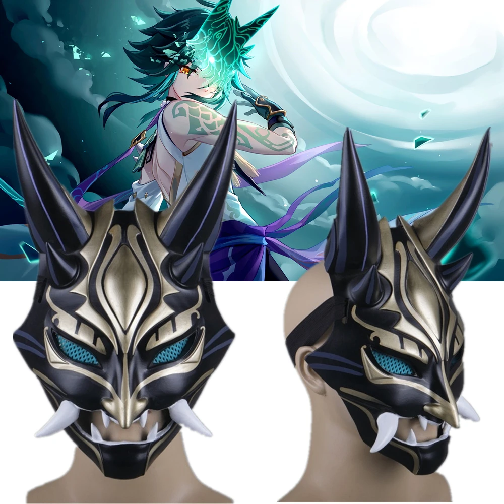 

Genshin Impact Xiao Cosplay Resin Helmet Masks Halloween Masquerade Party Carnival Costume