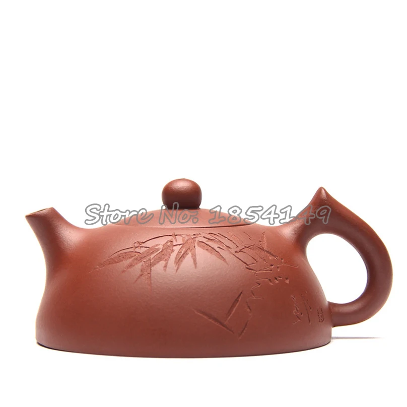 WIZAMONY Новый фиолетовая глина 260 мл Zisha керамика декоративно половина лунный чайник