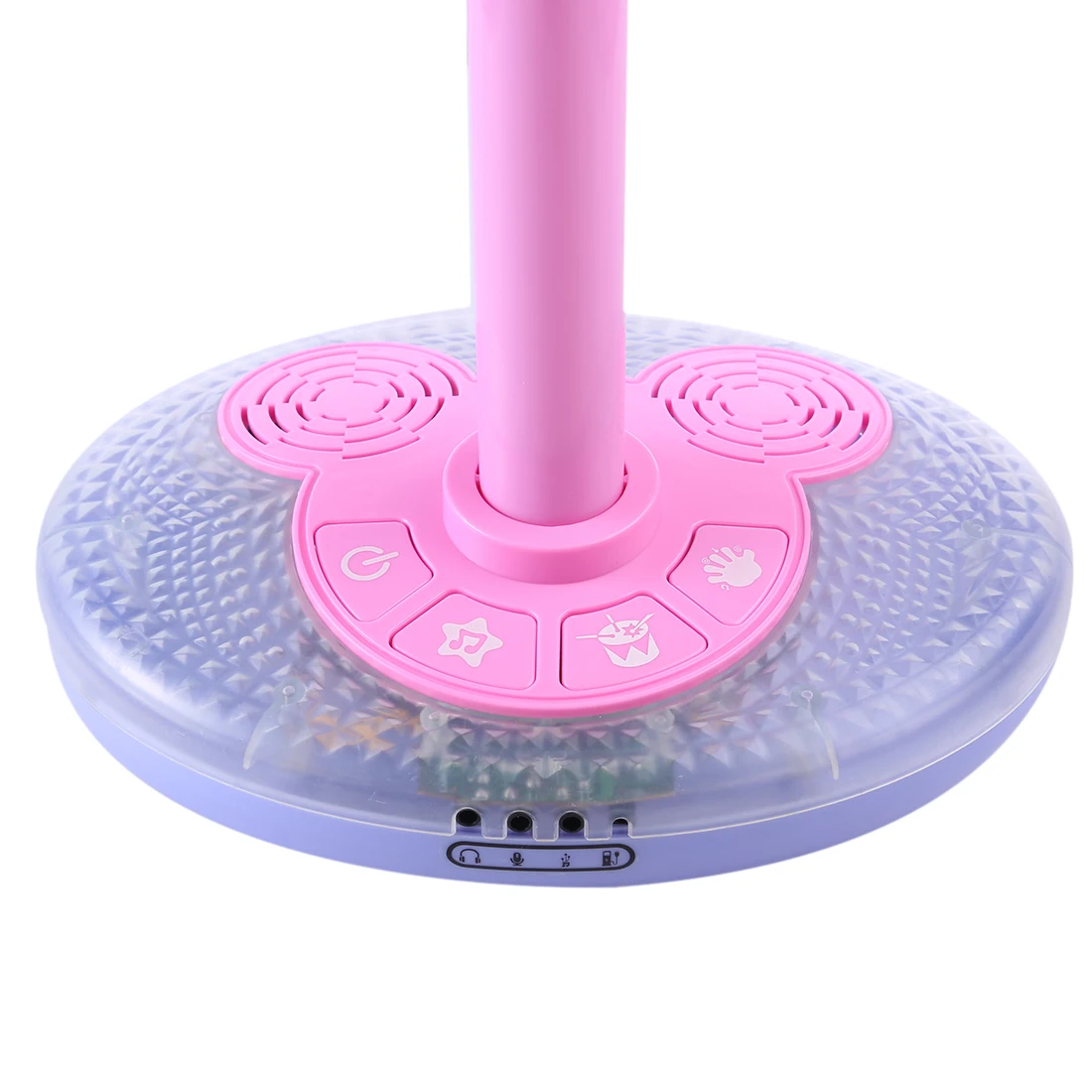 Горячая Дети Караоке стенд микрофон Регулируемая классная музыка LearningToy с светильник детский подарок на день рождения-синий/розовый