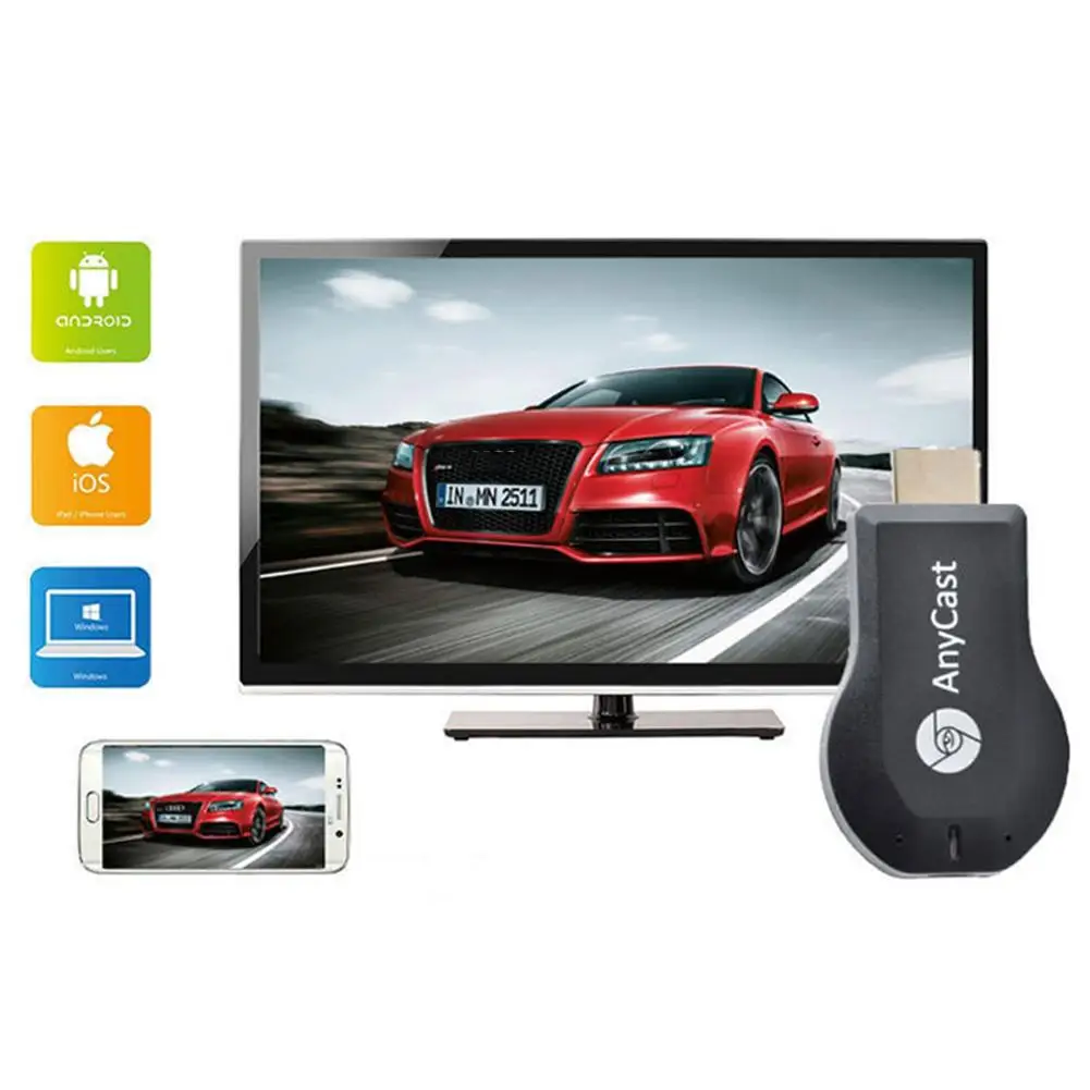 Беспроводной ресивер DLNA Airplay ТВ-флешка Full HD 1080P HDMI ТВ-приставка Miracast для ANDROID IOS