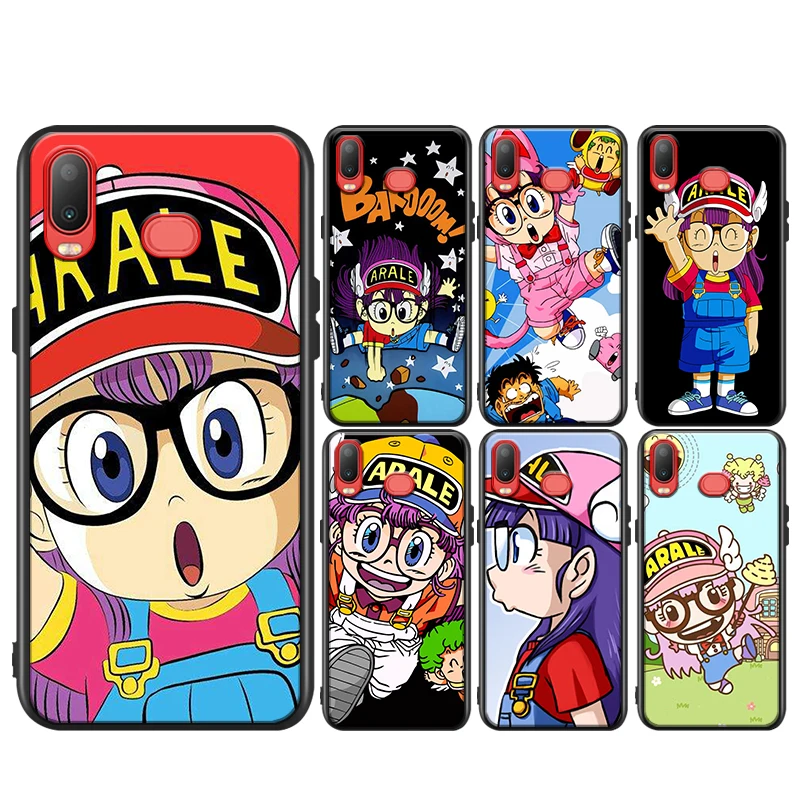 

Cartoon Dr Slump Arale for Samsung Galaxy A9 A8 Star A750 A7 A6 A5 A3 Plus 2018 2017 2016 Black Phone Case Soft Cover