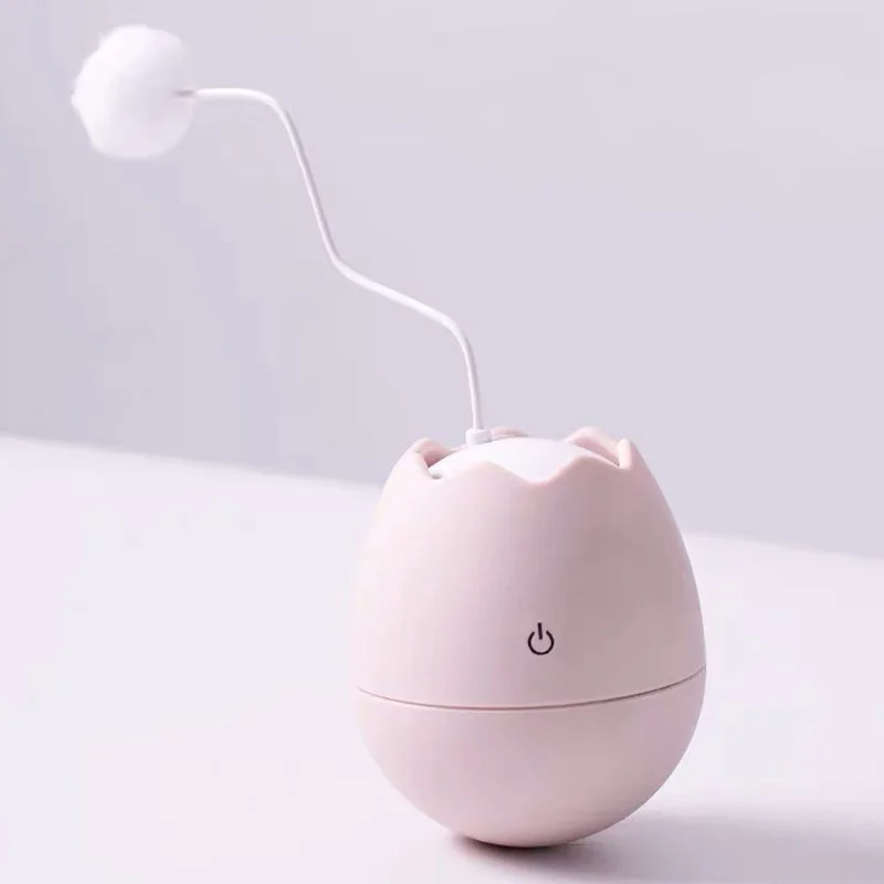 pink New Xiaomi Mijia Pet Smart Electric Companion Ball Cat Toy Box Irregular Scrolling Funny Cat Artifact Smart Pet Toys - Color: pink