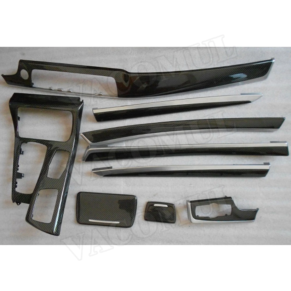 Отделка двери салона автомобиля из углеродного волокна для приборной панели