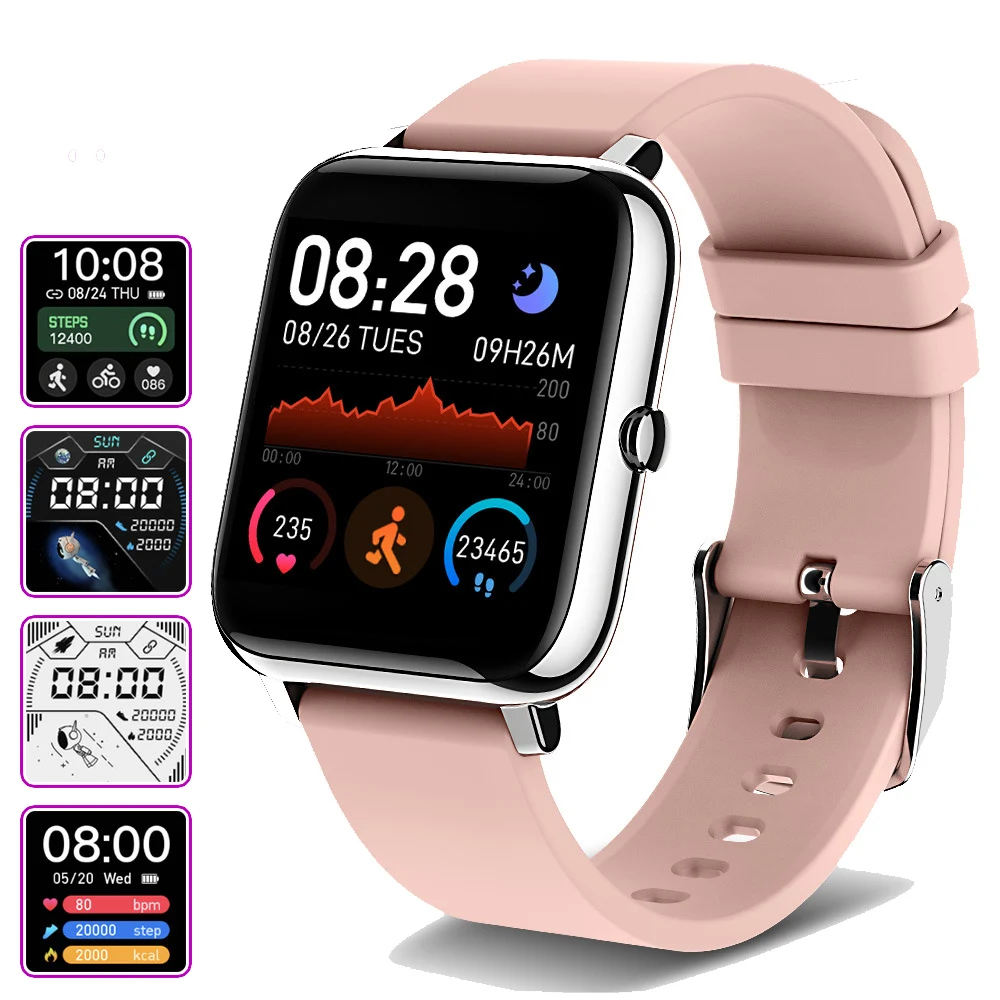 

2021 New Smart Watch Men Full Touch Screen Sport Fitness Watches Women IP67 Waterproof Bluetooth For Android ios smartwatch box