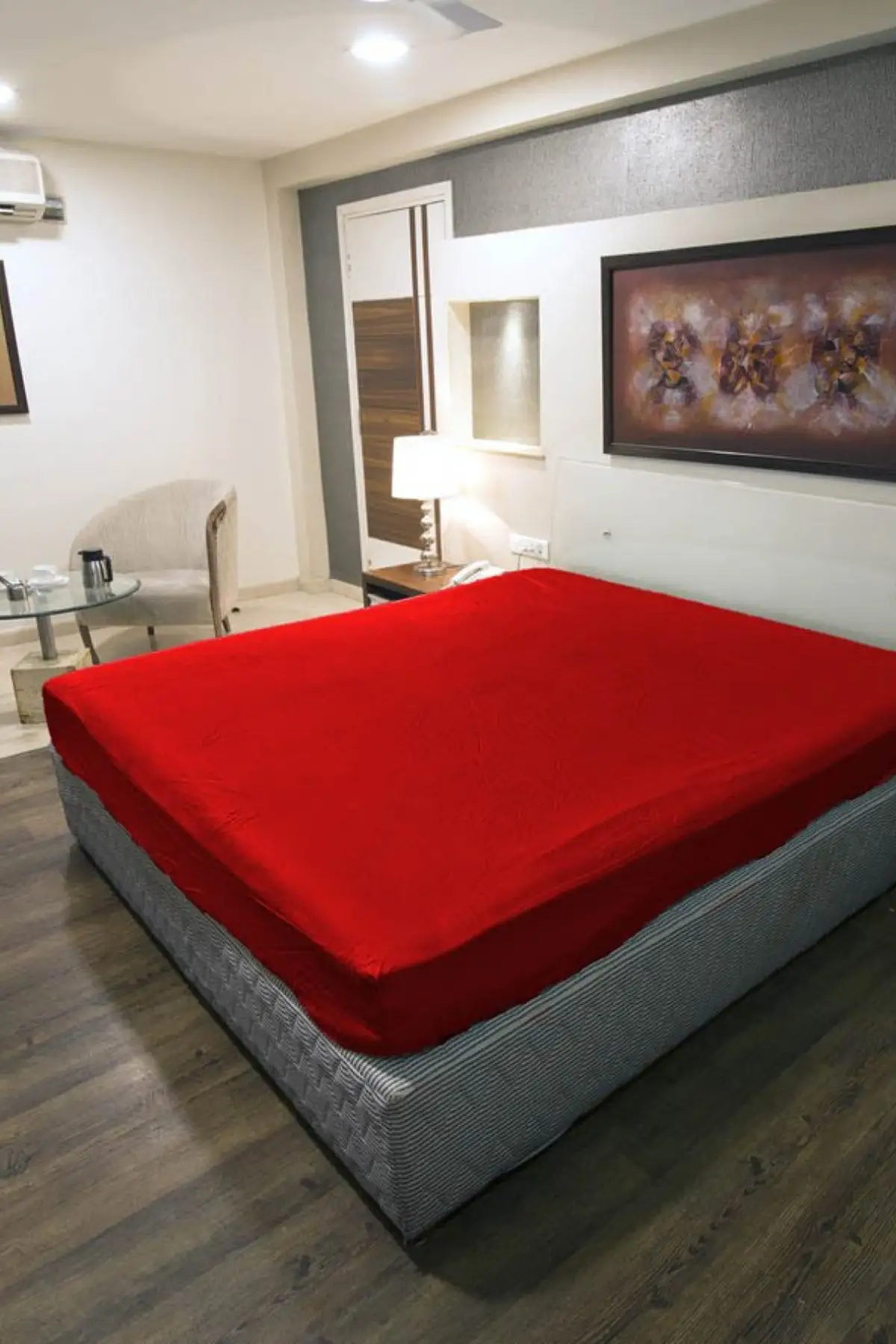 

Fitted Sheets Cotton Single Double Outsize Size Red 160x240