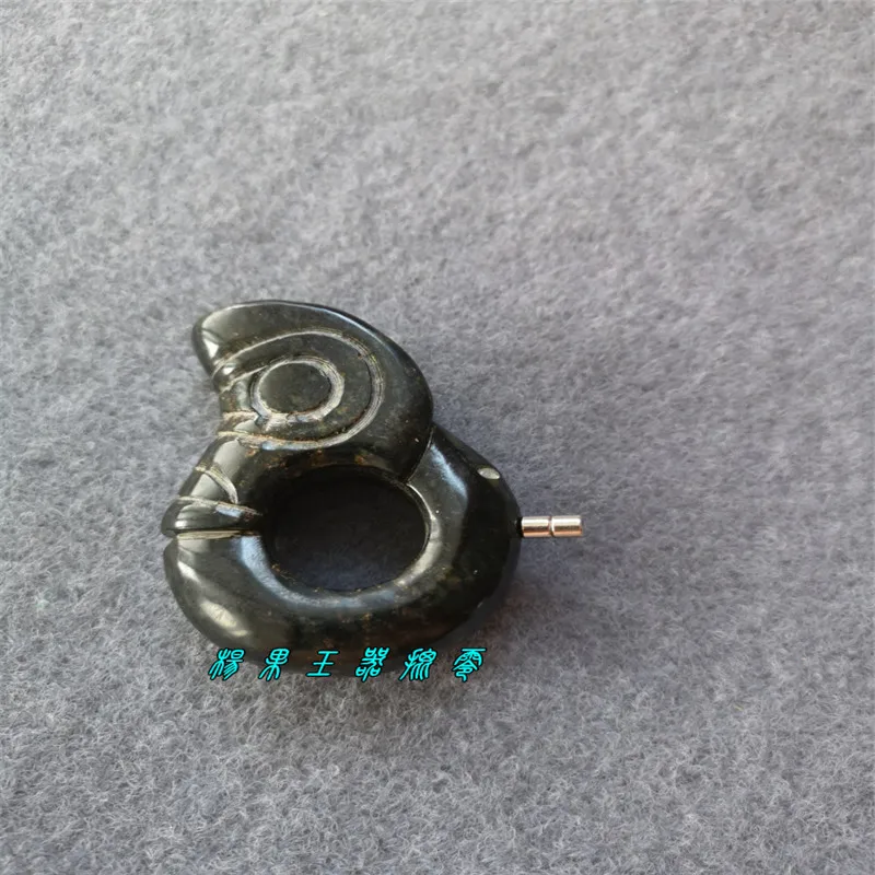 

Hongshan Culture Collection Black iron meteorite magnet, Warring States period antique jade, jade pig dragon
