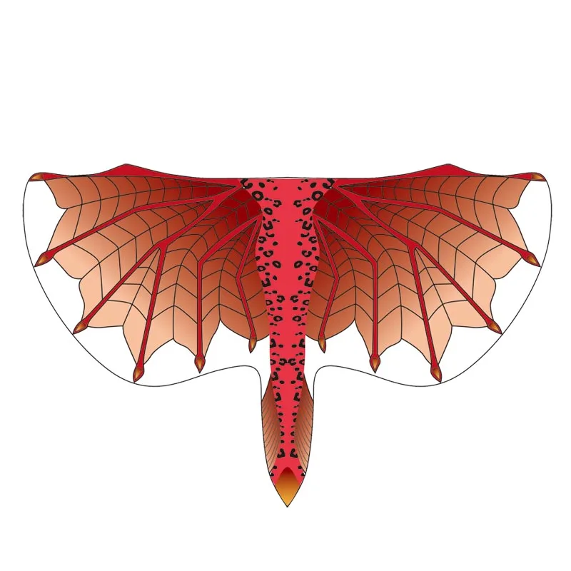 Dragon Red Костюм Дракона, крылья бабочки, птица, косплей, маскарадный костюм сорочи, крылья, Детский костюм, синий, красный - Цвет: Dragon Red