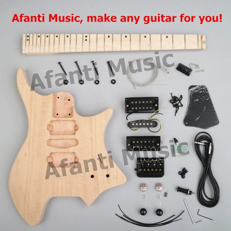 Новый дизайн! Afanti музыка Безголовый поделки Гитары комплект вам возможность