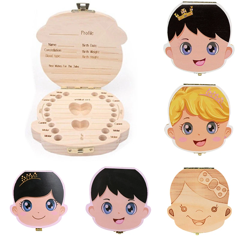 Детский чехол для хранения молока деревянная коробка зубов органайзер сбора